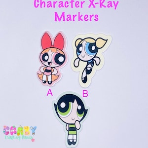 Puff girls X-ray Markers, lead X-ray markers, rad tech, imaging markers, rad tech gifts, image indicator,fun Xray markers,cartoon marker
