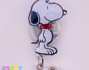 2in snoopy dog badge reel,Charlie bron,interchangeable badge reel, nurse gifts, nurse badge reel, xray badge reel, medical badge clip, humor