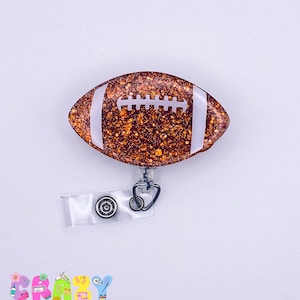 2in Football badge clip, medical badge holder, nurse badge reel, popular badge reel, cute badge reel, sports badge reel, graduation gift