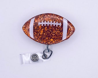 2in Football badge clip, medical badge holder, nurse badge reel, popular badge reel, cute badge reel, sports badge reel, graduation gift