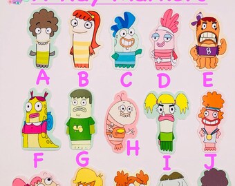 Hooks with fish X-ray Markers, lead student X-ray markers, rad tech, imaging markers, rad tech gifts,fun Xray markers, cartoon marker,XR