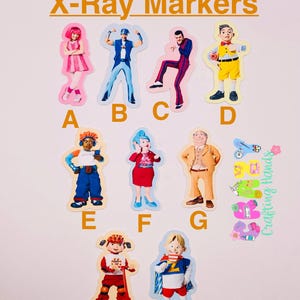 Town that is Lazy X-ray Markers, lead X-ray markers, rad tech, imaging markers, rad tech gifts,fun Xray markers, cartoon marker, student