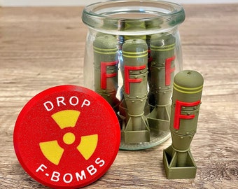 Jar of F Bombs, Navy Gifts, Marines Gifts, Military Stuff, Army Gifts For Men, Office Desk Accessories, Office Decor, Funny Gifts for Men