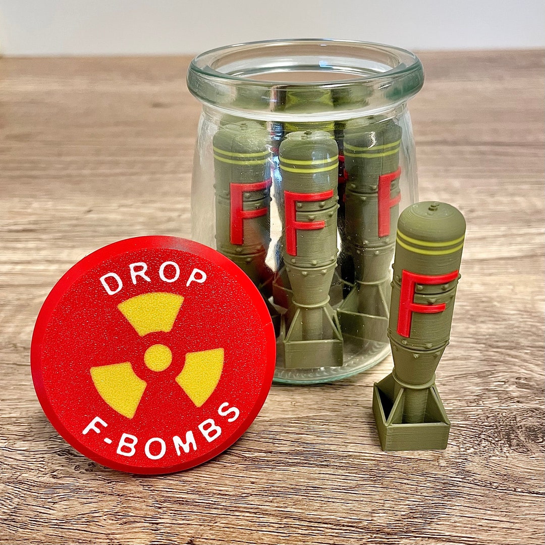 Jar of F Bombs, Navy Gifts, Marines Gifts, Military Stuff, Army Gifts for Men, Office Desk
