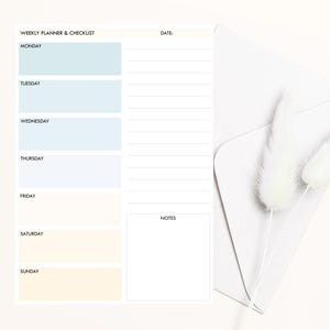Daily and Weekly Planner PDF, Digital Download, A4 and US Letter Size, Portrait & Landscape Planner, A5 To Do List, Printable Organiser