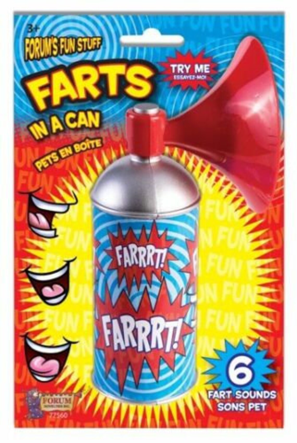 Farts In a Can Whoopee Noise Maker Gas Prank 6 Sounds Horn Etsy