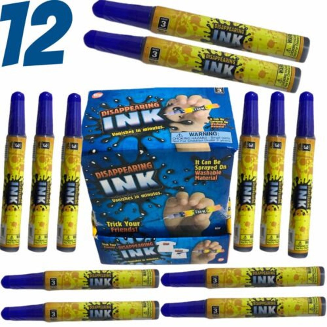 Disappearing Ink Squirt Tube 12 Joke Prank Gag T Magic Etsy 