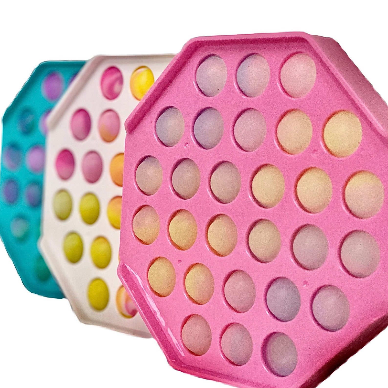 Bubble Push Pop It Fidget Pastel Colors Etsy