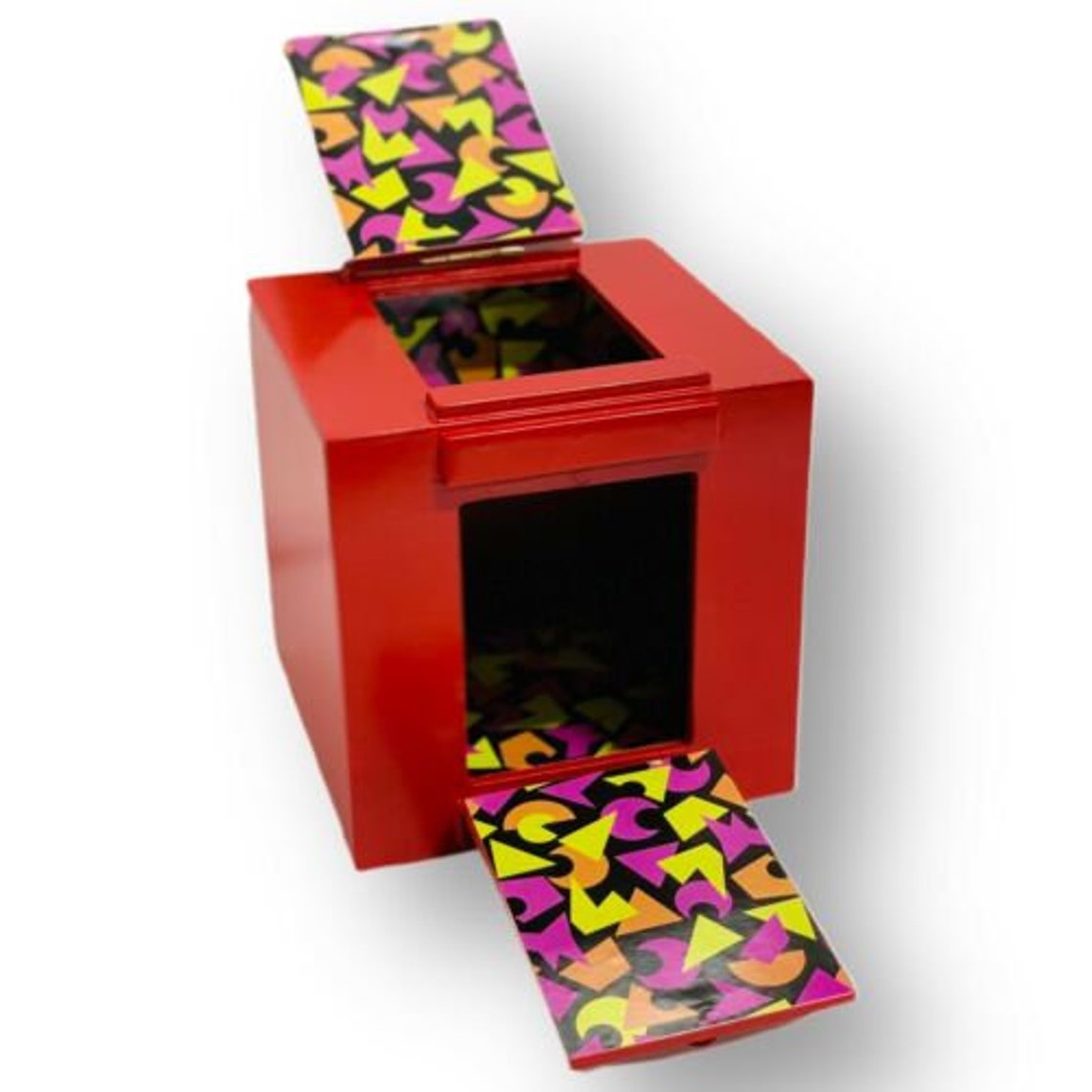 Red Production Box Mirror Box Stage Magic Illusion Candy Etsy