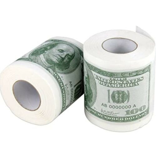 One Hundred Dollar Bill Toilet Paper Money Roll 100 Novelty Etsy
