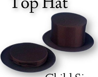 Black Stovepipe Top Hat Kids Magician Fancy Dress Victorian 1920s Hat Black Stovepipe Top Hat Kids Magician Fancy Dress Victorian 1920s Hat