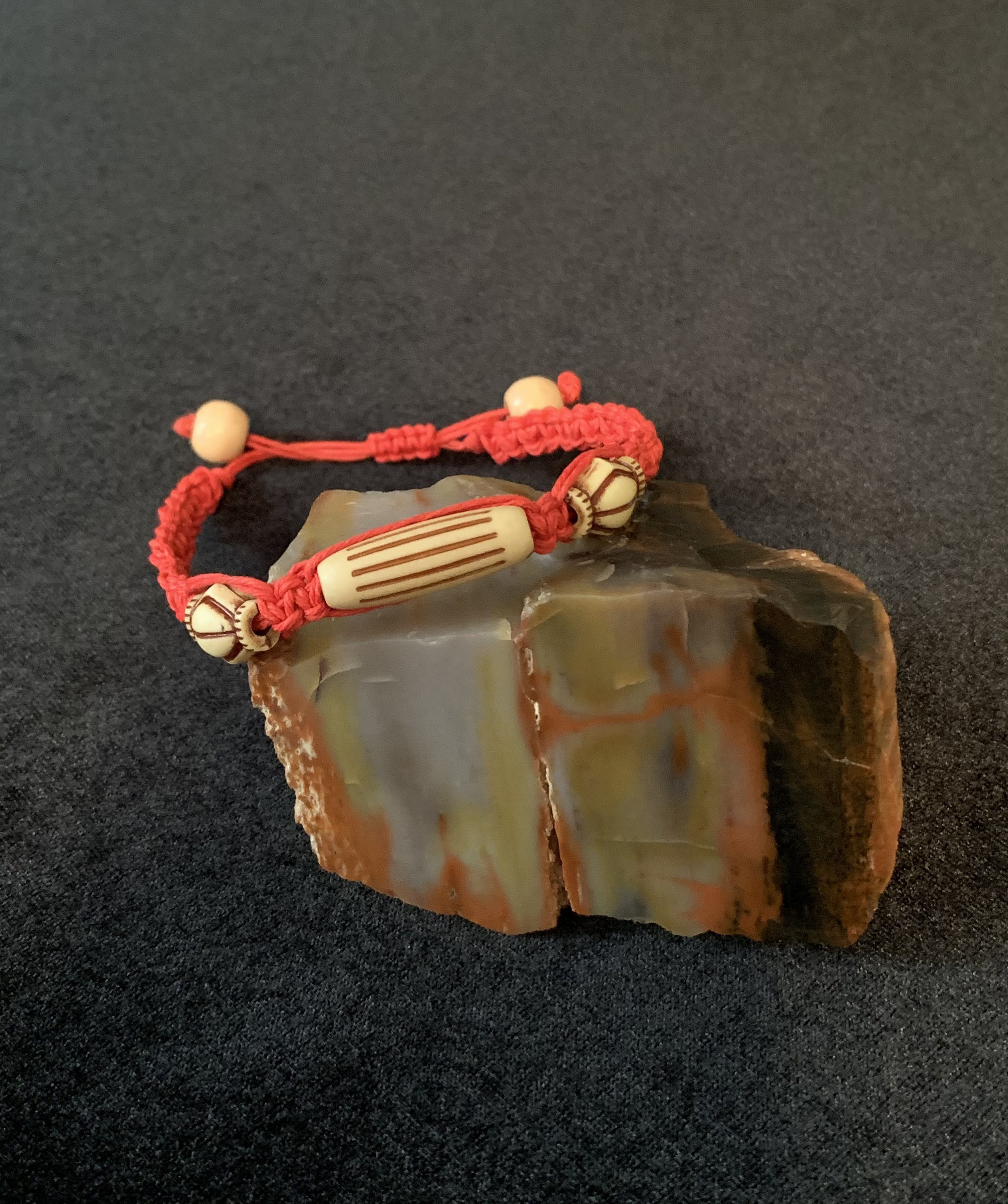 Mens Bracelet Red Etsy