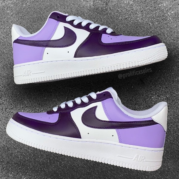 womens purple air force ones