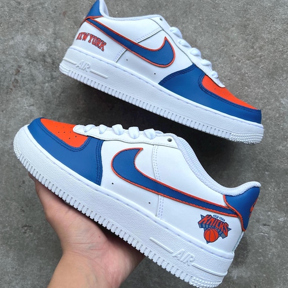 NY Knicks Custom Air Force 1 - Etsy