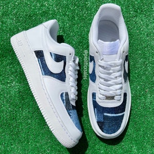 Patched Denim Custom Air Force 1