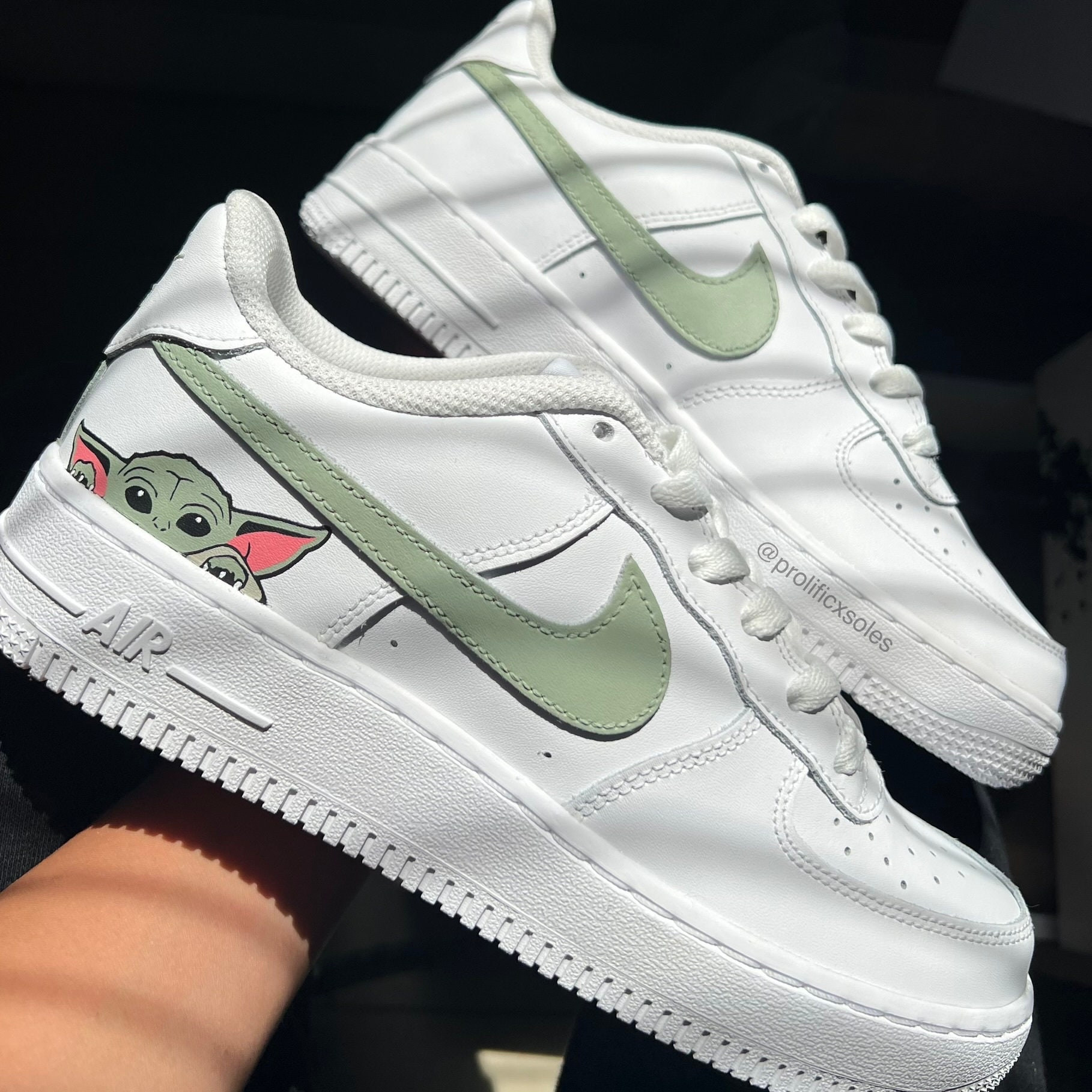 Custom BLM White Air Force 1s – Ish&Al Customz