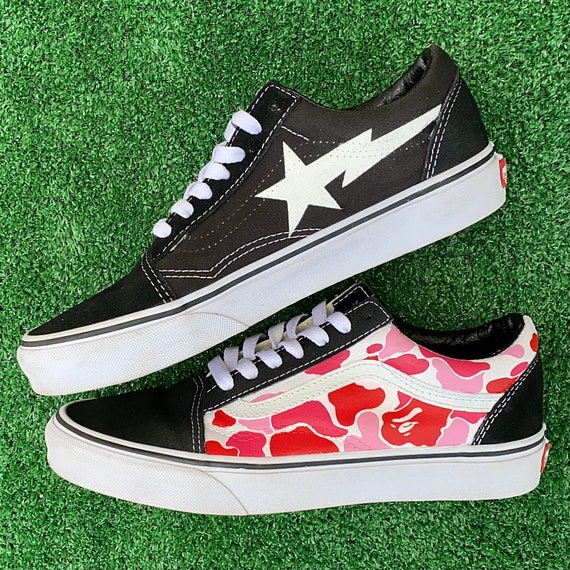 vans pink camo