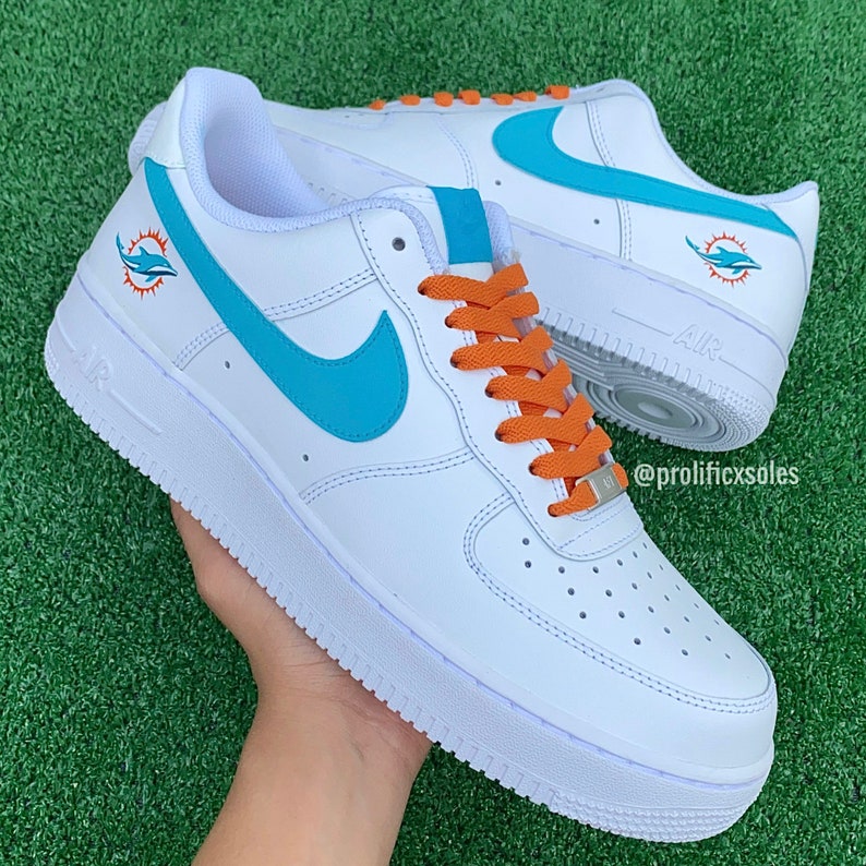Miami Dolphins Custom Air Force 1 | Etsy Norway