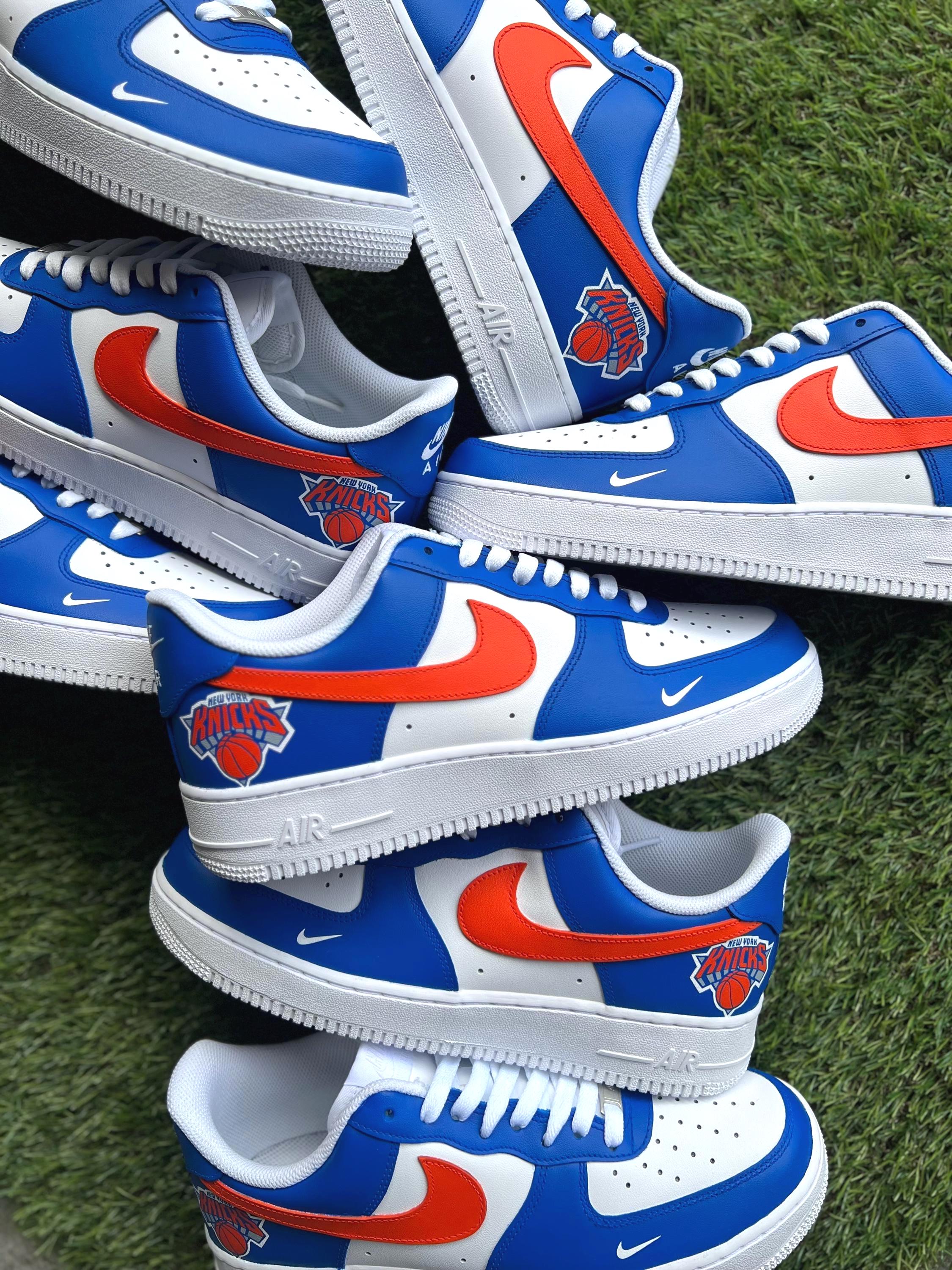 NY Knicks Custom Air Force 1 - Etsy