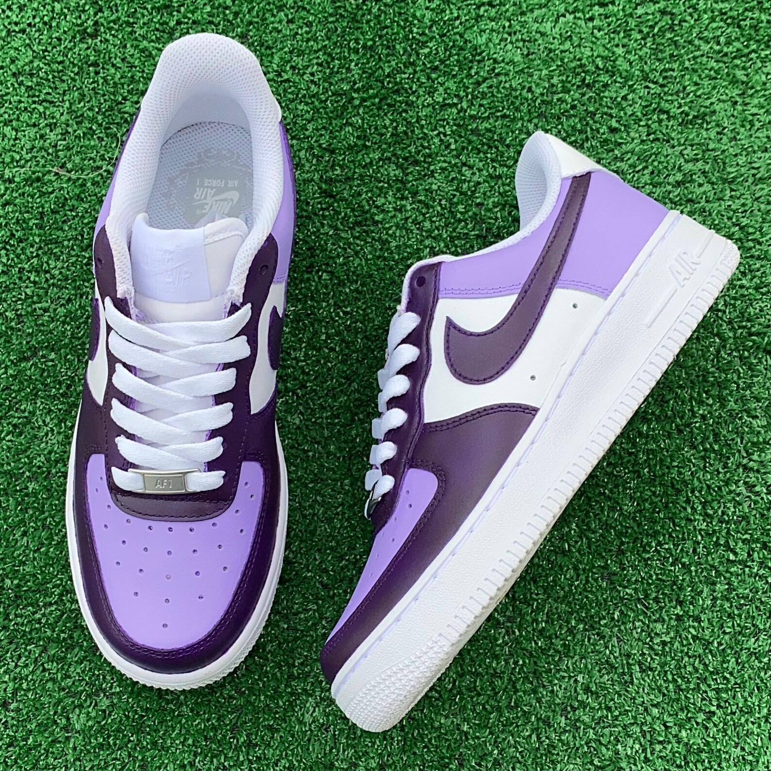 custom purple air force 1