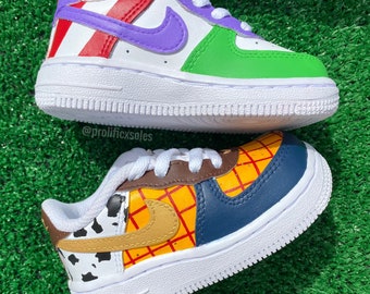Toy Story Kid's Custom Air Force 1 (Buzz & Woody)