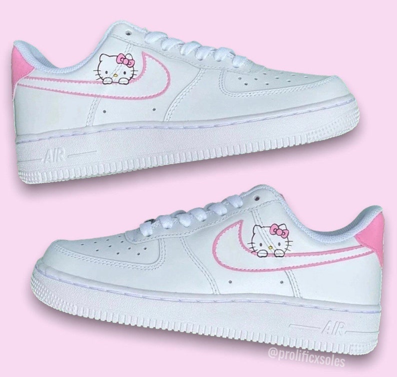 Hello Kitty Custom Air Force 1 Etsy