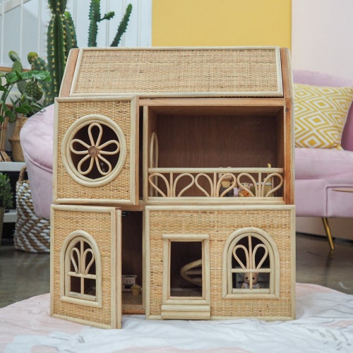 Aria's Victorian Rattan Dollhouse Playroom Etsy