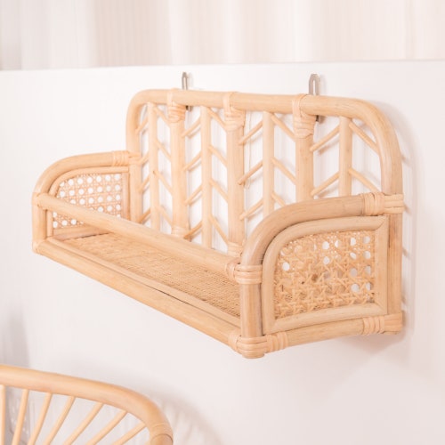 Matilda's Rattan Books and Display Ledge & Shelf Kids Etsy