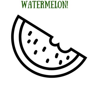 Summer Activity for Kids Printable Watermelon Coloring Pages | Etsy