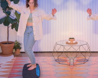 Surf-Inspired Balance Board for Mindful Movement, Stability & Core Strength | Swell 2.0 Black