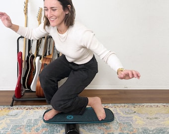 Compact Balance Board for Kids & Adults - Improve Coordination, Core Strength | 101 Mini Teal