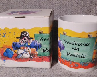 Vintage Name Mug Diddl Private Mug by Dominik Kult