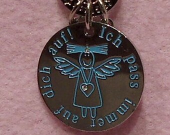 Vintage Keychain Guardian Angel Gift Company Hamburg