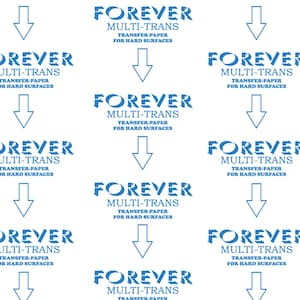 Film transfert impression laser Multi Trans Forever gobelets A4 5 feuilles