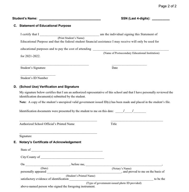 Verification ID Education Purposes 2022 Etsy