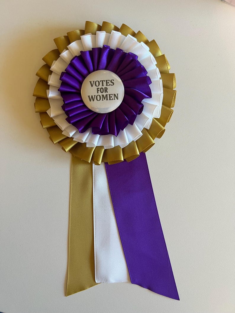 suffragette-ribbon-rosette-pin-votes-for-women-purple-and-gold-etsy