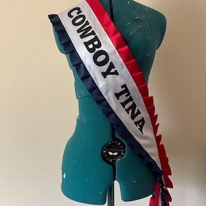 Custom cowboy sash