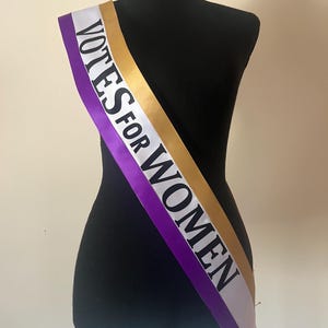 Votes For Women Ribbon sash | Suffragette sash | Vote