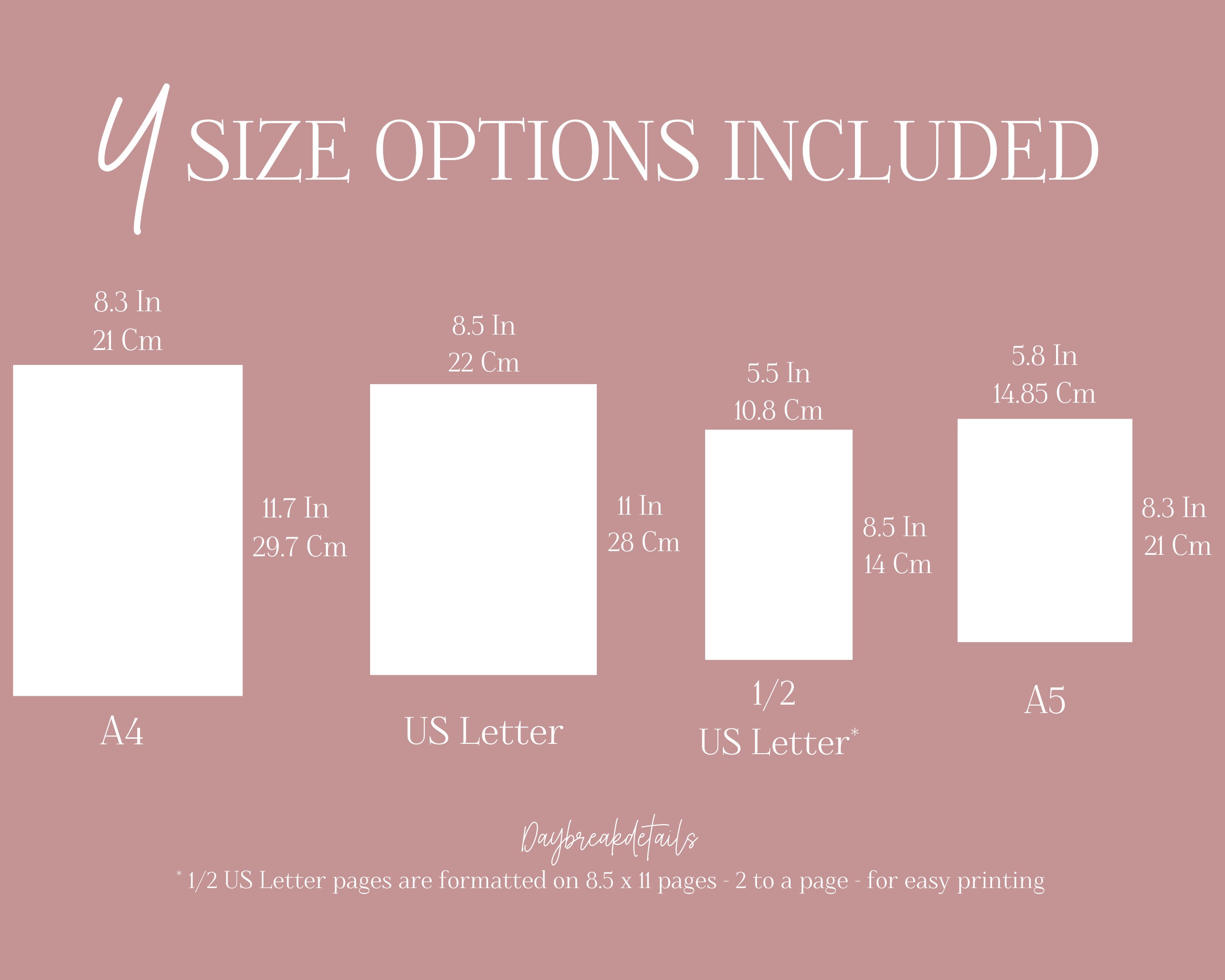 Printable Nanny Notes Instant Download 15 Color Options Included - Etsy