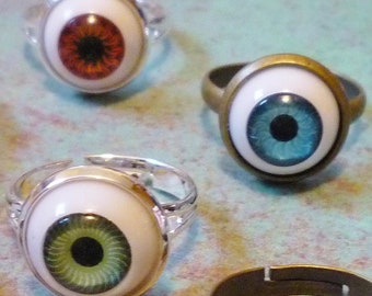 Doll Eye Adjustable Ring