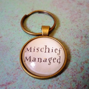 Mischief Managed Keychain