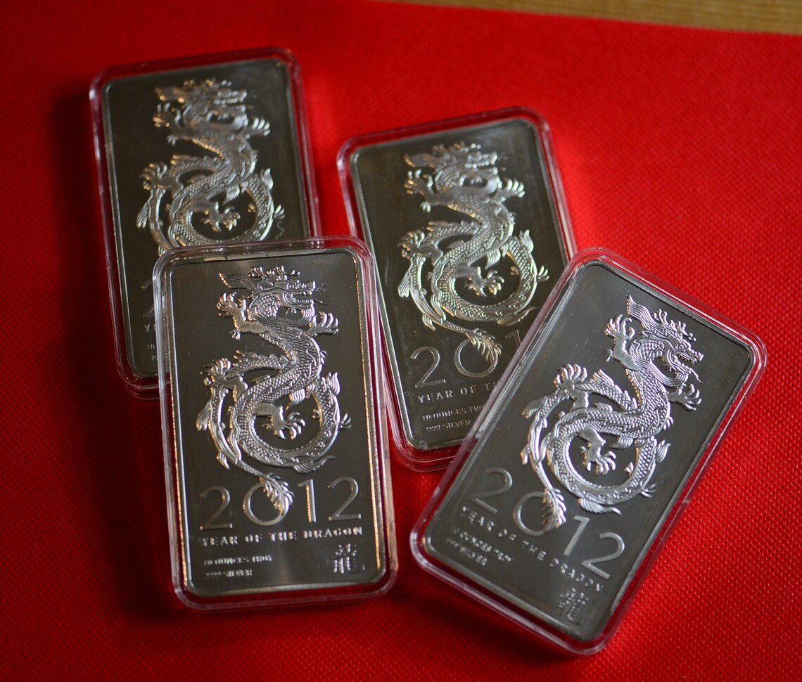 Pure Silver Bars 10oz per bar .999 silver Bullion Etsy