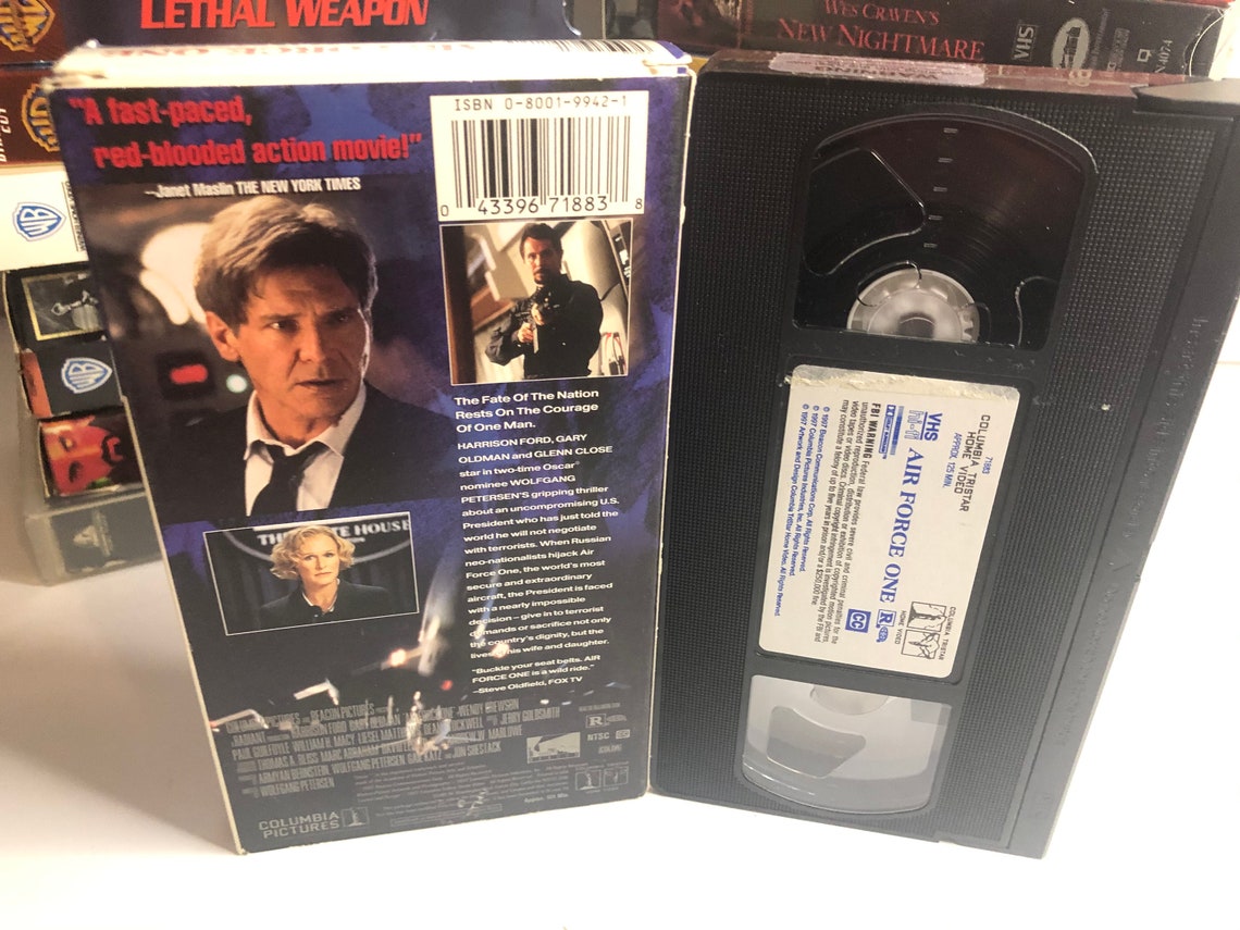 Air Force One 1997 VHS Movie VHS Tape Vintage Video | Etsy