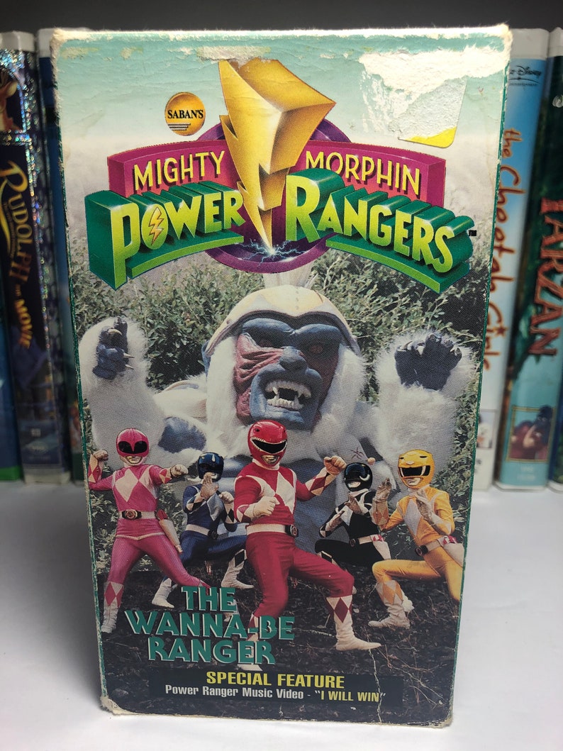 Mighty Morphin Power Rangers the Wanna Be Ranger VHS Movie Etsy