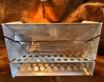 Reflector Oven with Kebab slots for campfire cooking