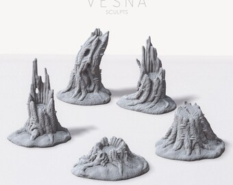 Fantasy Forest Tree Stumps