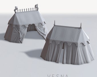 Medieval Large Pavillion Tents - Scenery and Terrain