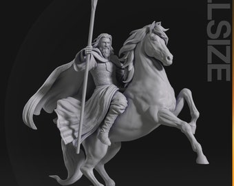 Gandalf Le Blanc sur Shadowfax - Diorama ou Buste