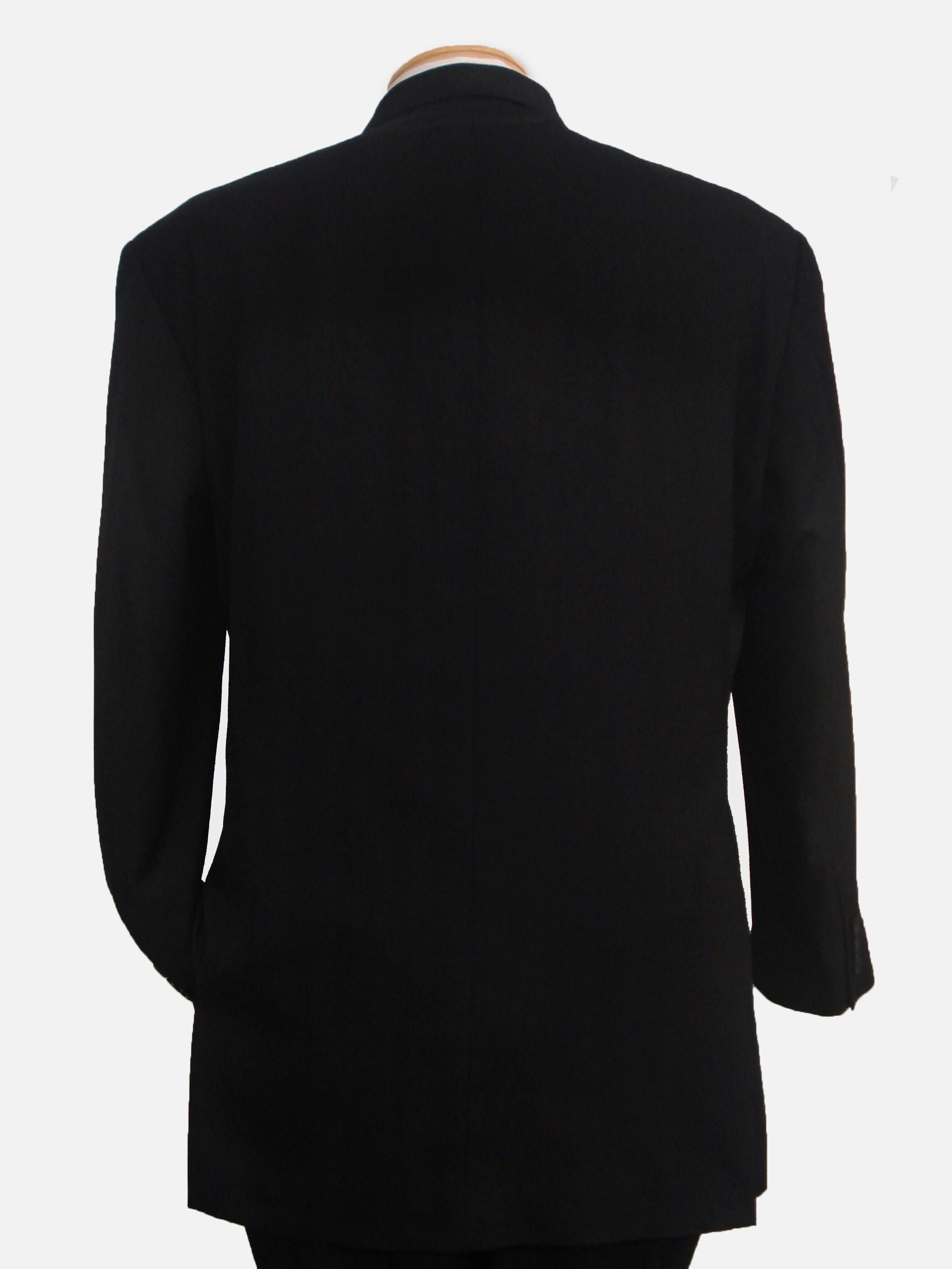 Men's Solid Black Dress Suit Etsy