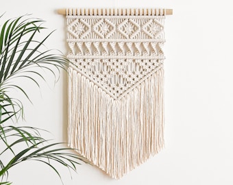 Macrame PATTERN - PDF écrit et guide des nœuds - suspension murale en macramé diy - téléchargement numérique comment tutoriel - JOSIE